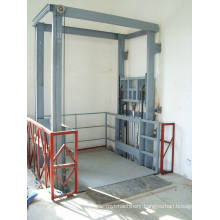 Stationary Hydraulic Guide Rail Lift Platform for Factory